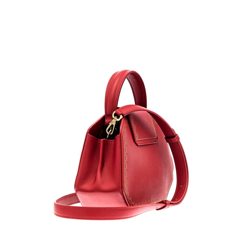 CRL1002174 - Top Handle Bag, Mini, Guirlande de Cartier - Red 