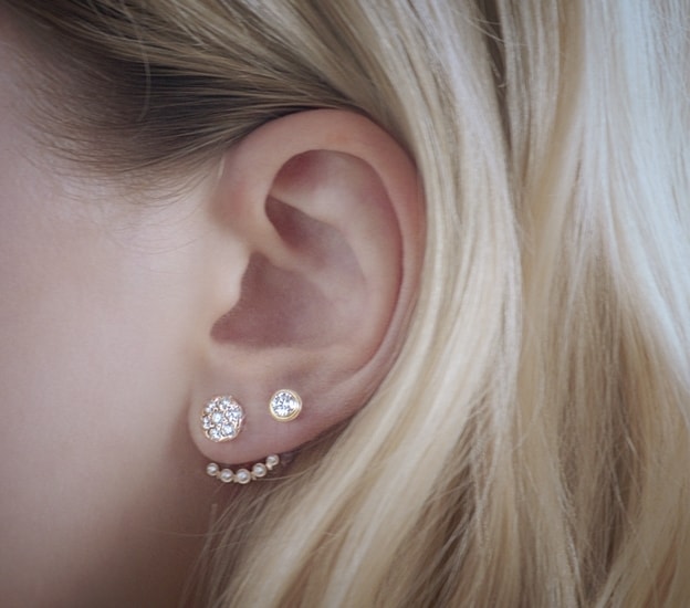 cartier diamond earrings