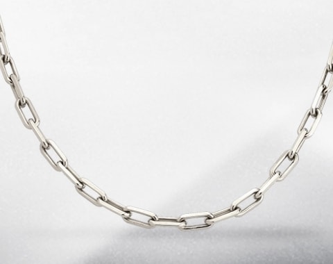 cartier silver chains for men