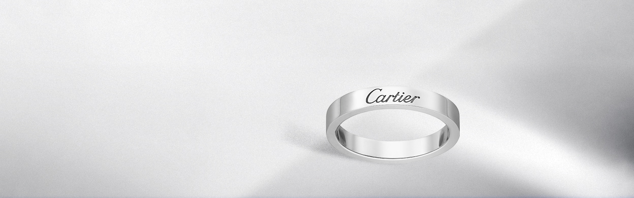cartier silver mens ring