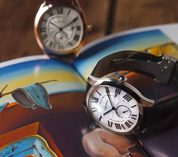 Cartier Santos Silvered Opaline Dial Men's Watch - WSSA0018