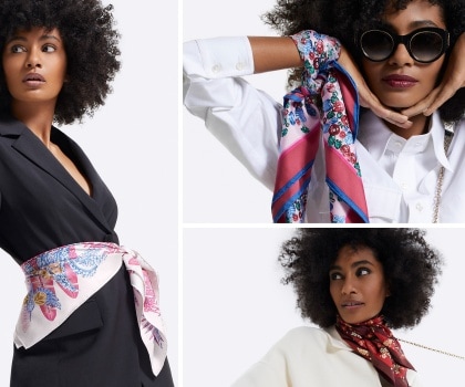 LOUIS VUITTON BANDEAU II 14 WAYS TO STYLE AND WEAR A SILK SCARF