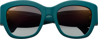 Gafas de sol Signature C de Cartier Acetato petróleo, lentes grises