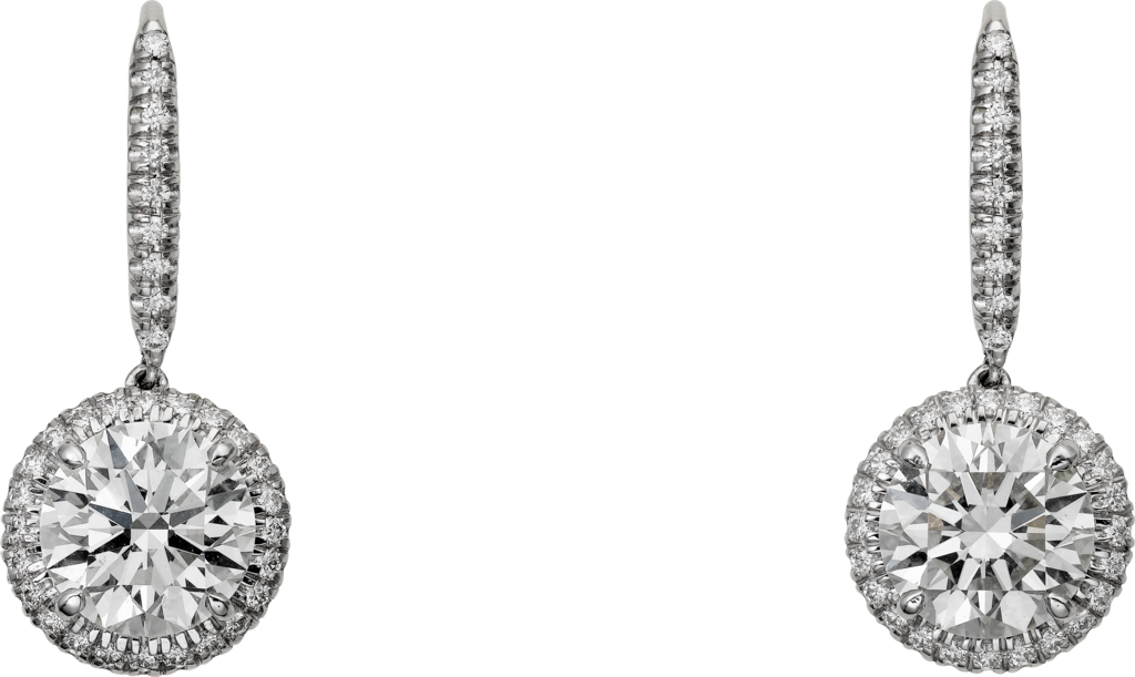 Pendientes Cartier DestinéePlatino, diamantes