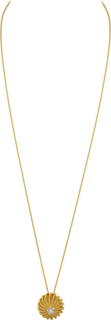 Cactus de Cartier necklaceYellow gold, diamonds