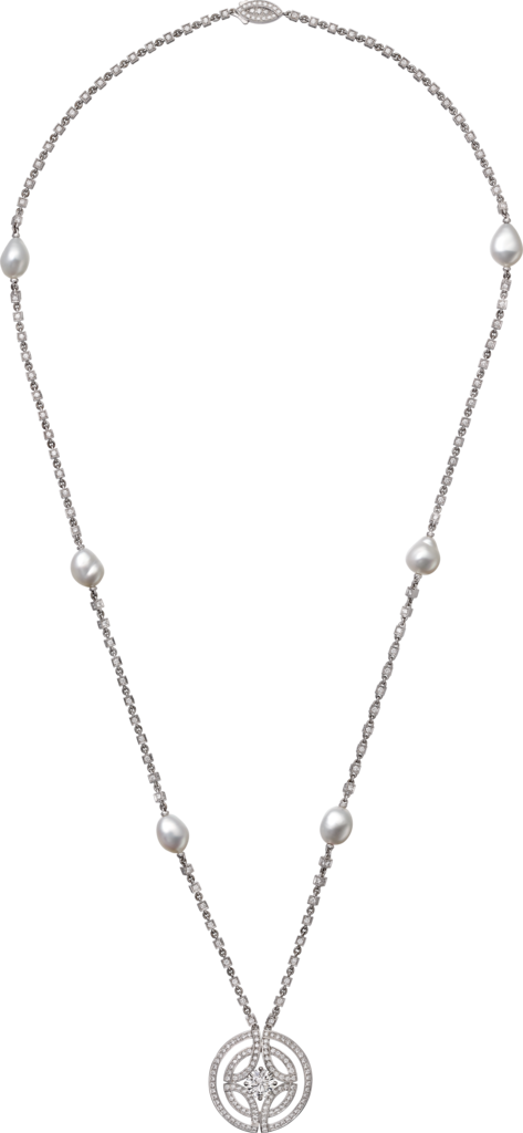 Galanterie de Cartier necklaceWhite gold, cultured pearls, diamonds