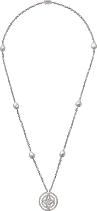 Galanterie de Cartier necklace White gold, cultured pearls, diamonds