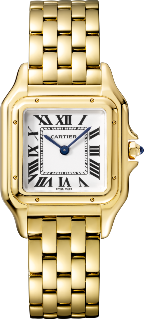 Reloj Panthère de CartierTamaño mediano, movimiento de cuarzo, oro amarillo