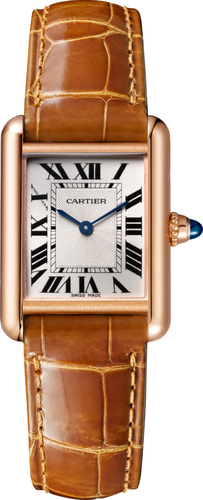 Tank Louis Cartier watchSmall model, hand-wound mechanical movement, rose gold
