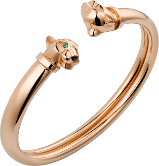 Panthère de Cartier bracelet Rose gold, tsavorite garnets, onyx