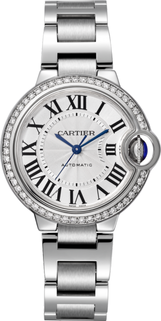 Cartier Panthère Stainless Steel & Diamonds Small Model Ladies Watch W4PN0007