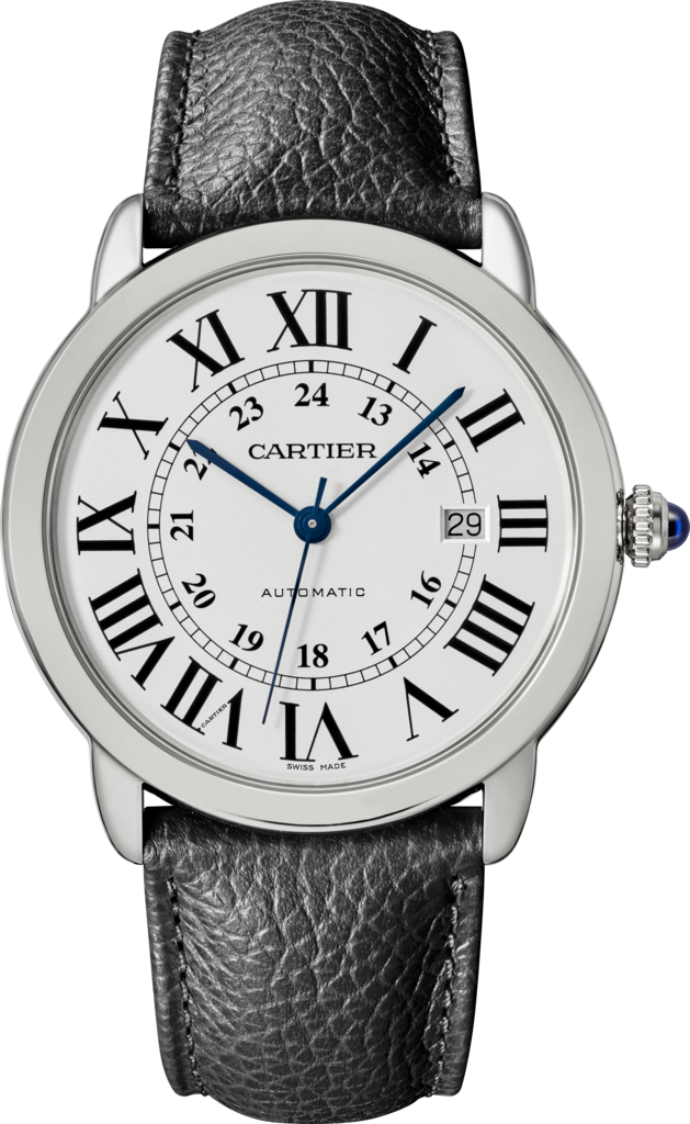 Reloj Ronde Solo de Cartier42 mm, movimiento automático, acero, piel
