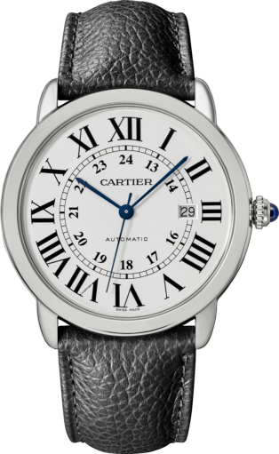 Reloj Ronde Solo de Cartier 42 mm, movimiento automático, acero, piel