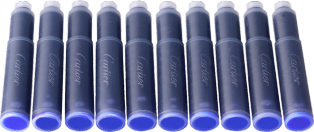 Blue ink cartridges 10 cartridges