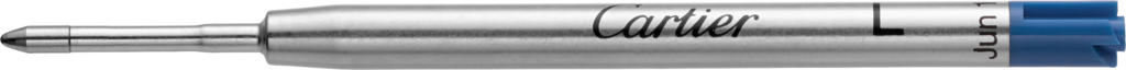 Ballpoint pen refill (B), blue inkFor Santos-Dumont, R de Cartier, Diabolo, Santos, Louis Cartier and Trinity ballpoint pens. Broad point.