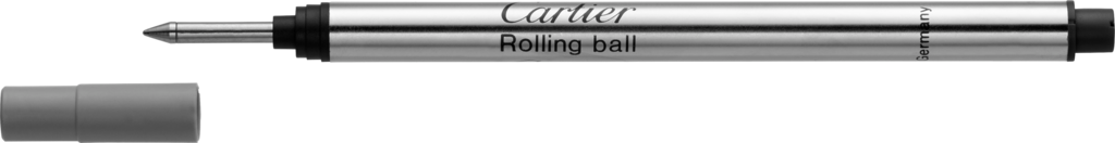 Rollerball pen refill, black inkFor Santos-Dumont, R de Cartier, Santos de Cartier large model, Diabolo, Art Déco, Louis Cartier and Trinity rollerball pens