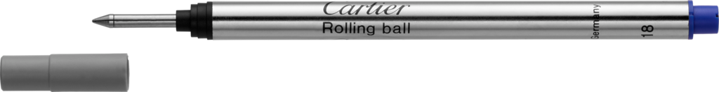 Rollerball pen refill, blue inkFor Santos-Dumont, R de Cartier, Diabolo, Santos de Cartier large model, Art Déco, Louis Cartier and Trinity rollerball pens
