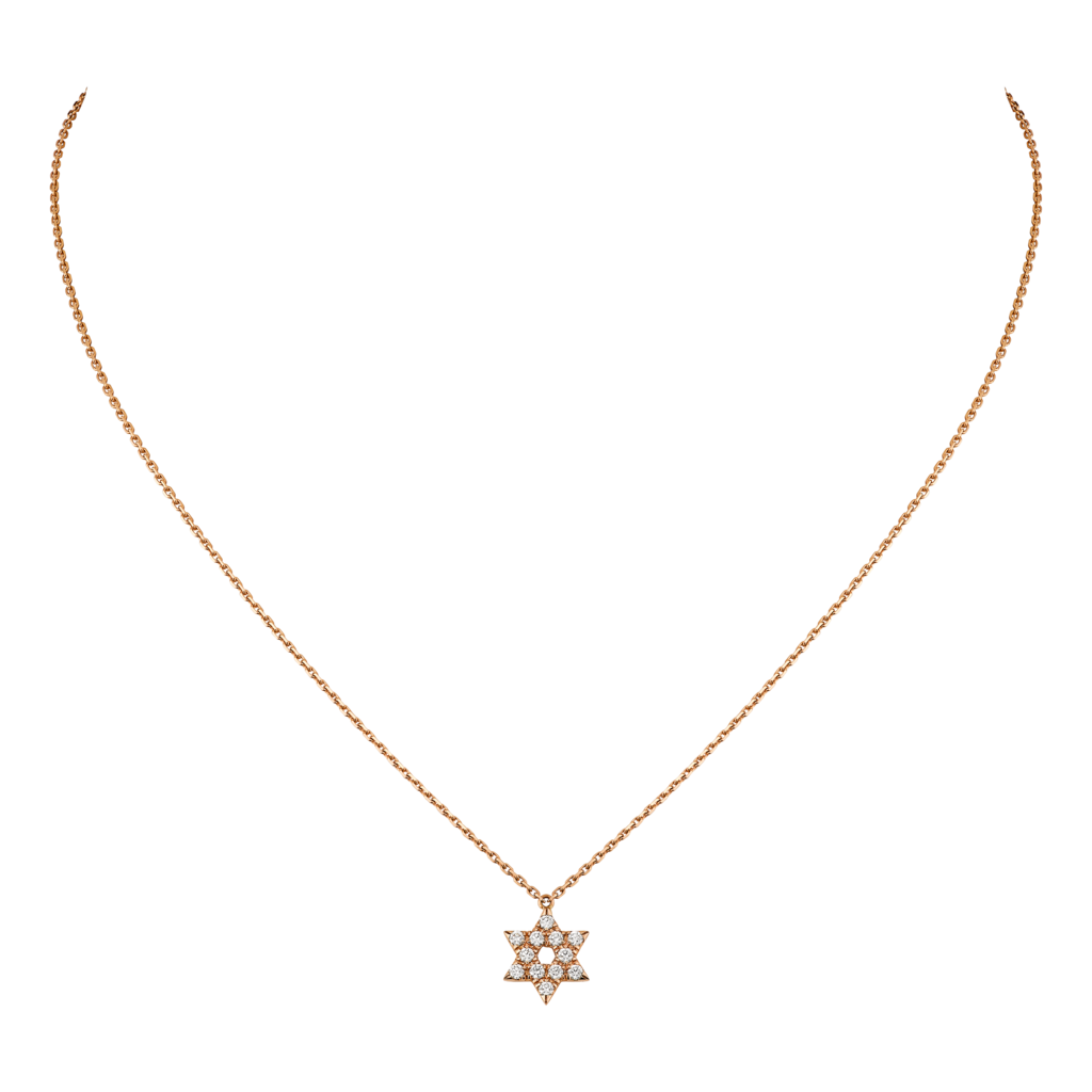 Symbol necklaceRose gold, diamonds