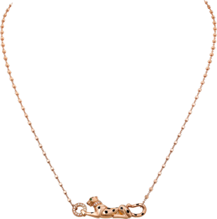Panthère de Cartier necklace Rose gold, tsavorite garnets, diamonds