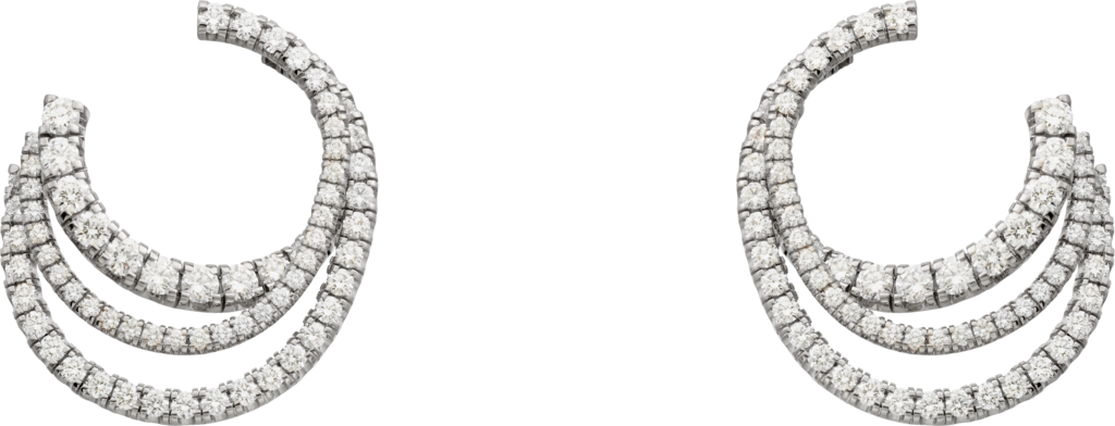 Pendientes Étincelle de CartierOro blanco, diamantes