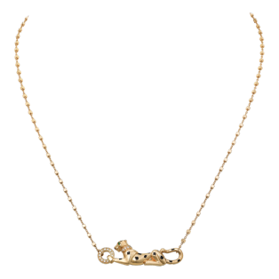 cartier panther gold necklace
