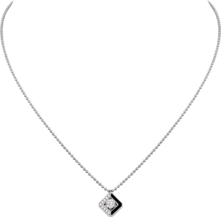 Galanterie de Cartier necklace White gold, black lacquer, diamonds