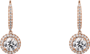 Pendientes Cartier Destinée Oro rosa, diamantes