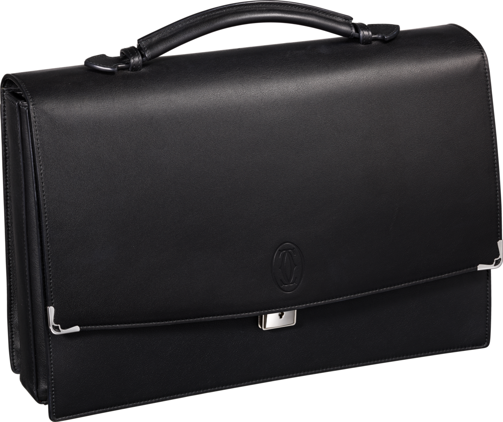 de Cartier briefcase with three gussets 