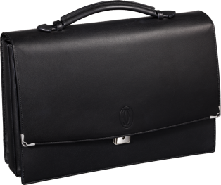 de Cartier briefcase with three gussets 