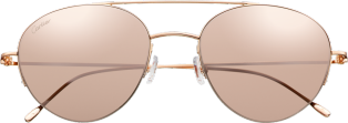 Louis Cartier Precious sunglasses Rose gold, Louis Cartier motif.