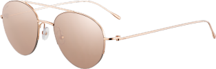 Louis Cartier Precious sunglasses Rose gold, Louis Cartier motif.