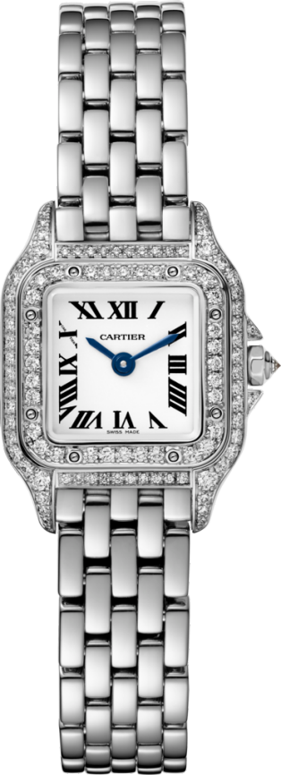 Cartier Panthere 18k Watch 27mmCartier Panthere 18k White Gold, Pavee Diamonds Bezel 22.00mm. Watch Cartier Box No Papers