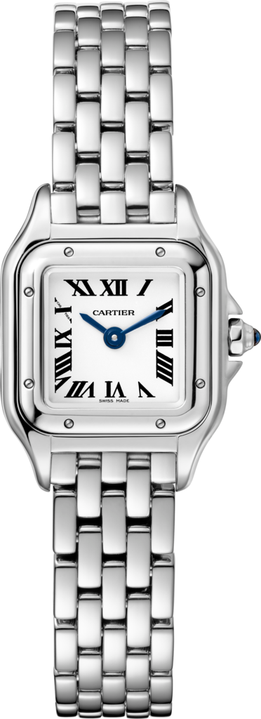 Reloj Panthère de CartierTamaño mini, movimiento de cuarzo, acero