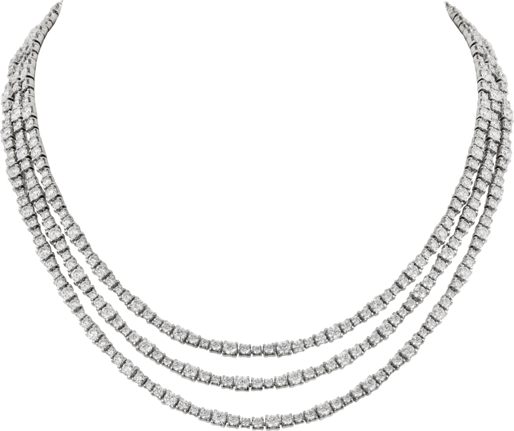 Collar Essential LinesOro blanco, diamantes