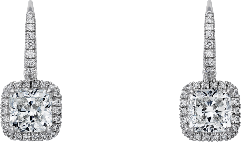 Pendientes Cartier DestinéePlatino, diamantes