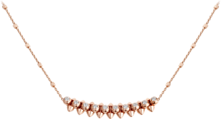 cartier rose gold necklace price