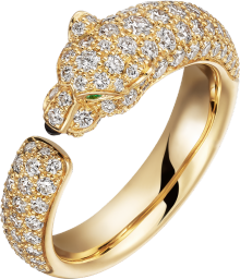 cartier panther gold ring