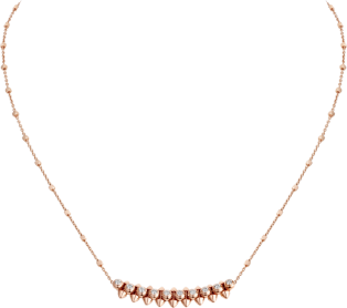 Clash de Cartier necklace Diamonds Rose gold, diamonds