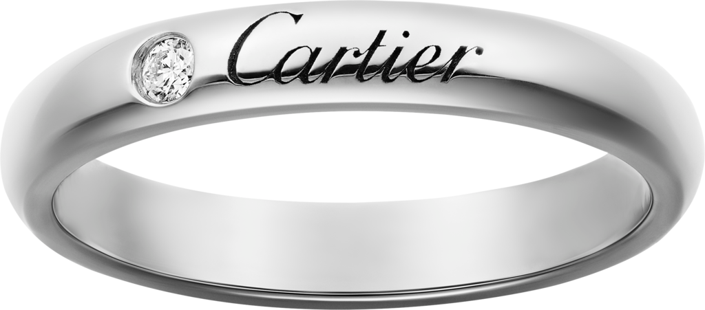 C de Cartier wedding ringPlatinum, diamond