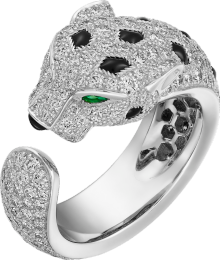 cartier panther ring white gold