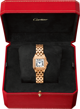 Panthère de Cartier watch Small model, quartz movement, rose gold