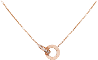 CRB7224528 - LOVE necklace - Rose gold 