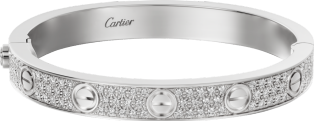 cartier love bracelet white gold and diamonds