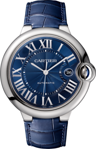 silver cartier watch mens