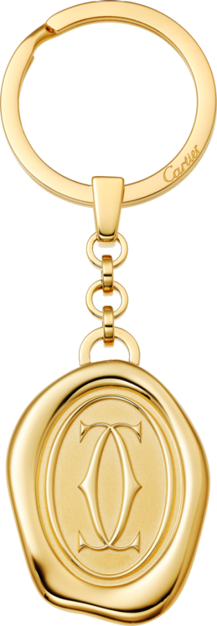 cartier gold keychain