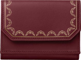 cartier burgundy wallet