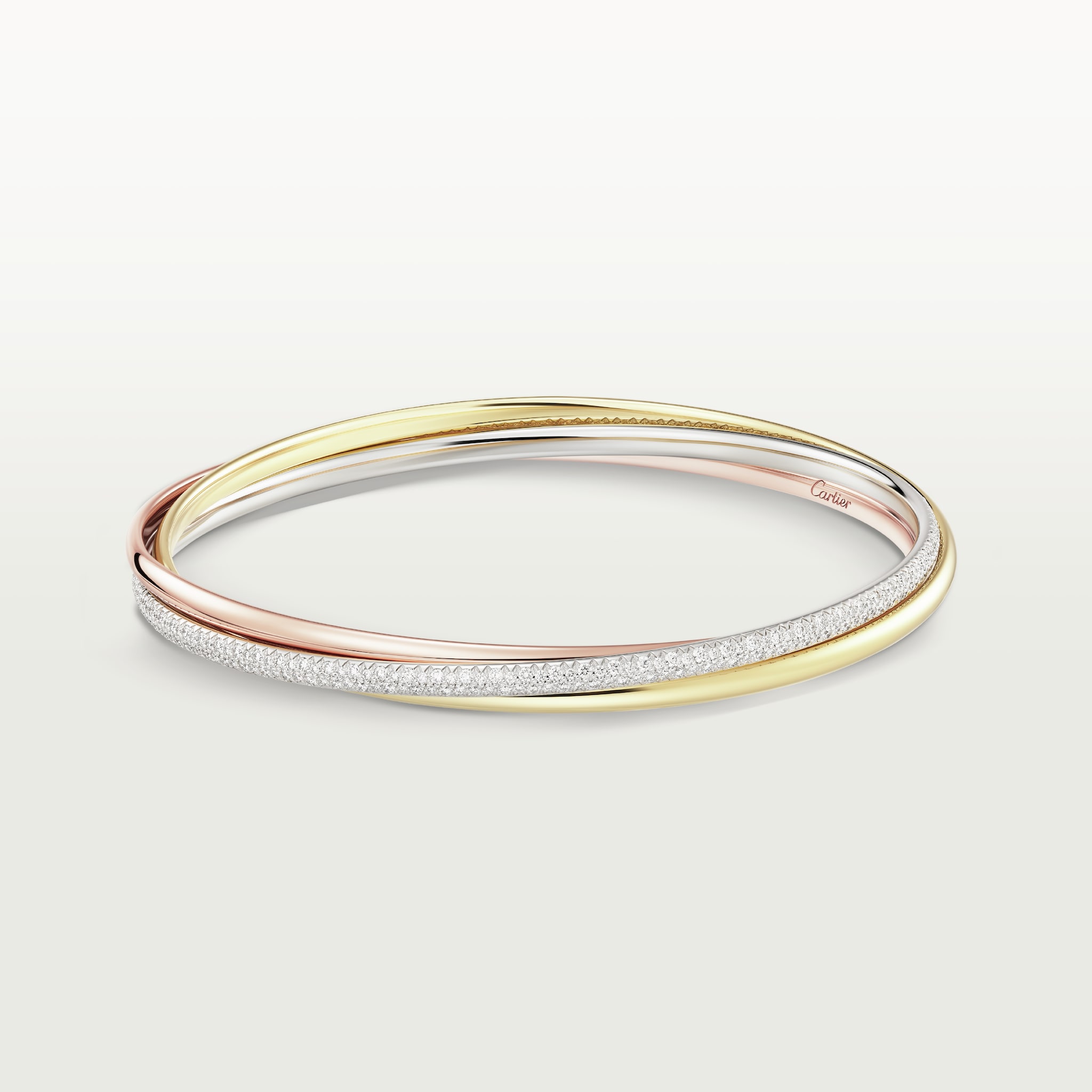 CRN6721317 - Trinity bracelet - White gold, yellow gold, rose gold 