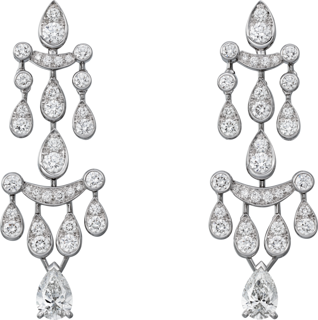 Pluie de Cartier earringsWhite gold, diamonds