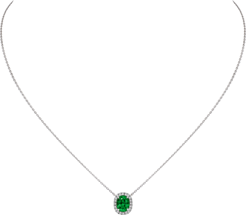 Cartier Destinée Collier FarbedelsteinWeißgold, Smaragd, Diamanten