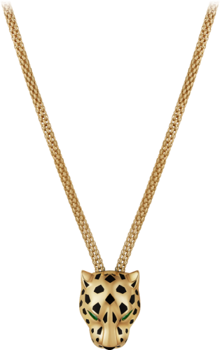 Collar Panthère de Cartier Oro amarillo, laca, diamantes, granate tsavorita, ónix